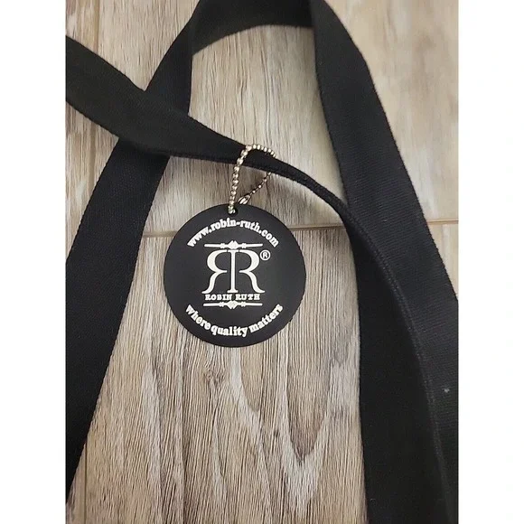 Robin Ruth Sevilla Tote Bag Zipper Closure Black Red Med - Picture 4 of 14